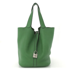 Taurillon Clemence Picotin Lock 26 GM Bamboo
