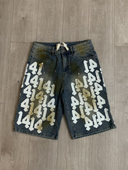 Vale Forever Lucky Charms Jorts Blue/White