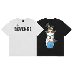 Revenge Retro High Street Anime Character Graphic Tee