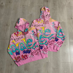 Vale Forever Bubblegum Zip Up Hoodie Pink