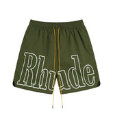 Rhude Classic letter print shorts