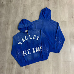 Vale Forever Classico Zip Up Hoodie Sapphire Blue