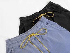 Rhude Embroidered letter drawstring shorts