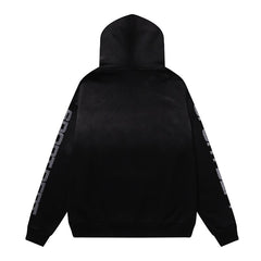 Vale Valley Cerberus Graphic Printed Loose Hoodie