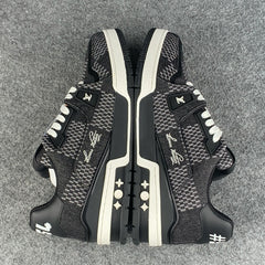 LV Trainer “Black Damier 3D Denim”