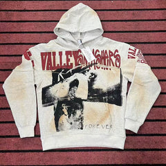 Vale Valley Patchwork Graphic Letter High Street Hoodie