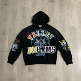 VALE VALLEY Heavyweight Patchwork Embroidered Zip Hoodie