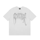 Revenge High Street 3M Reflective Skull Oversized Tee