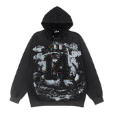 Vale Forever Retro Washed Distressed Number 14 Hoodie