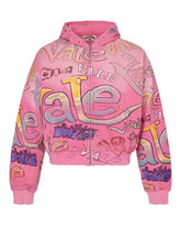 Vale Forever Bubblegum Zip Up Hoodie Pink