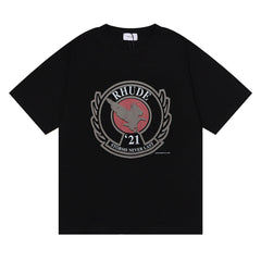 RHUDE American Vintage Graphic Printed Oversized Summer Tee