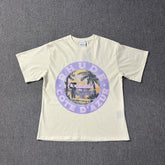 RHUDE American Retro Loose Fit Unisex Summer T-Shirt