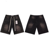 Vale Forever Retro Rhinestone Denim Shorts
