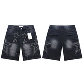 Vale Forever Retro Rhinestone Denim Shorts