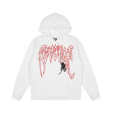 Revenge Halloween Halloween Skull Puff Print Fleece Hoodie