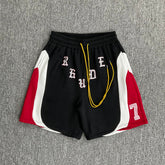 RHUDE Vintage Color Block Fleece Sweat Shorts FOG