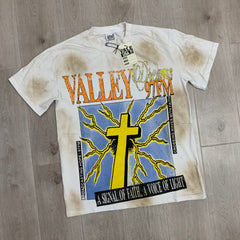 Vale Forever Thunder Cross Bling Tee Cream
