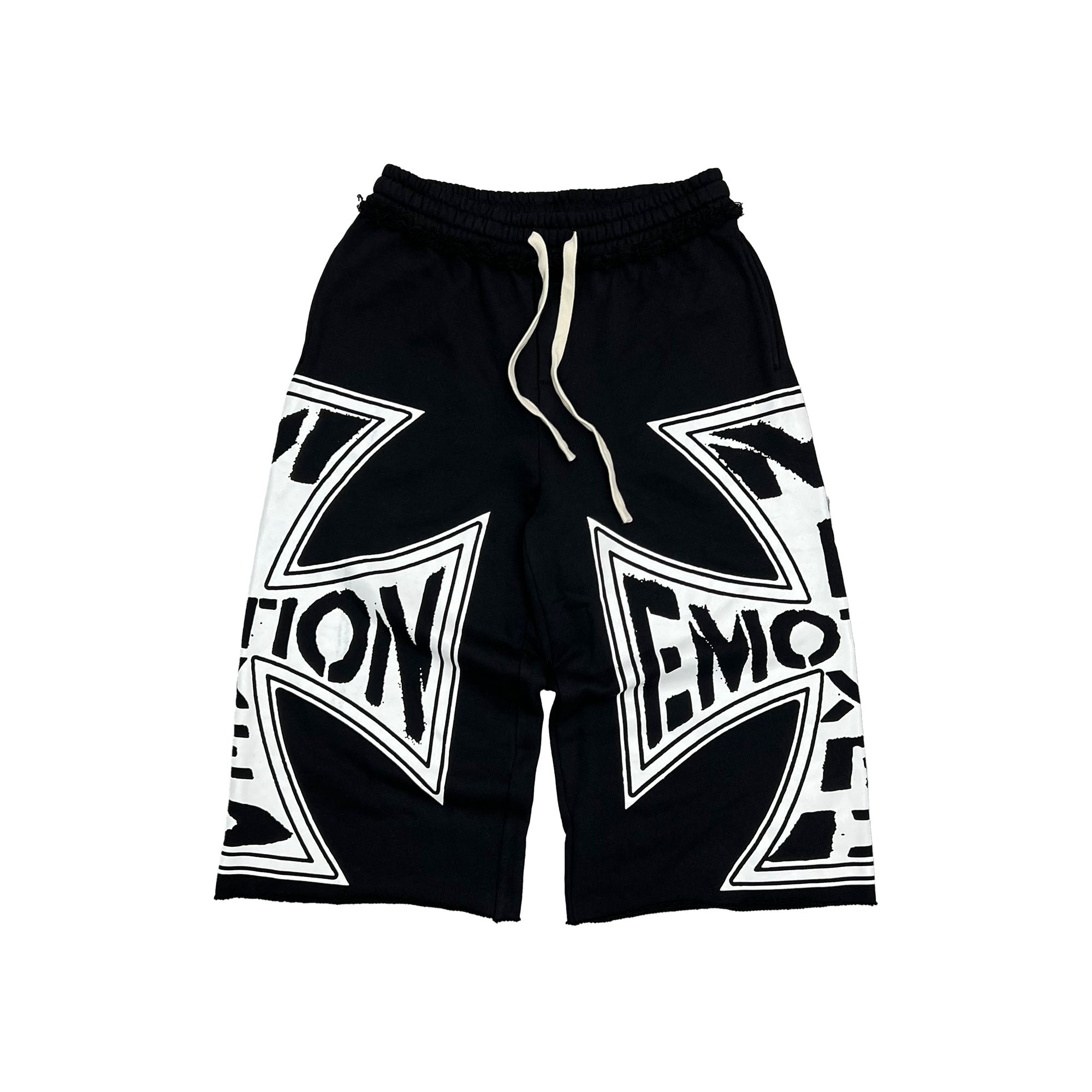 MIXED EMOTION Black “Classic” 3/4 Shorts