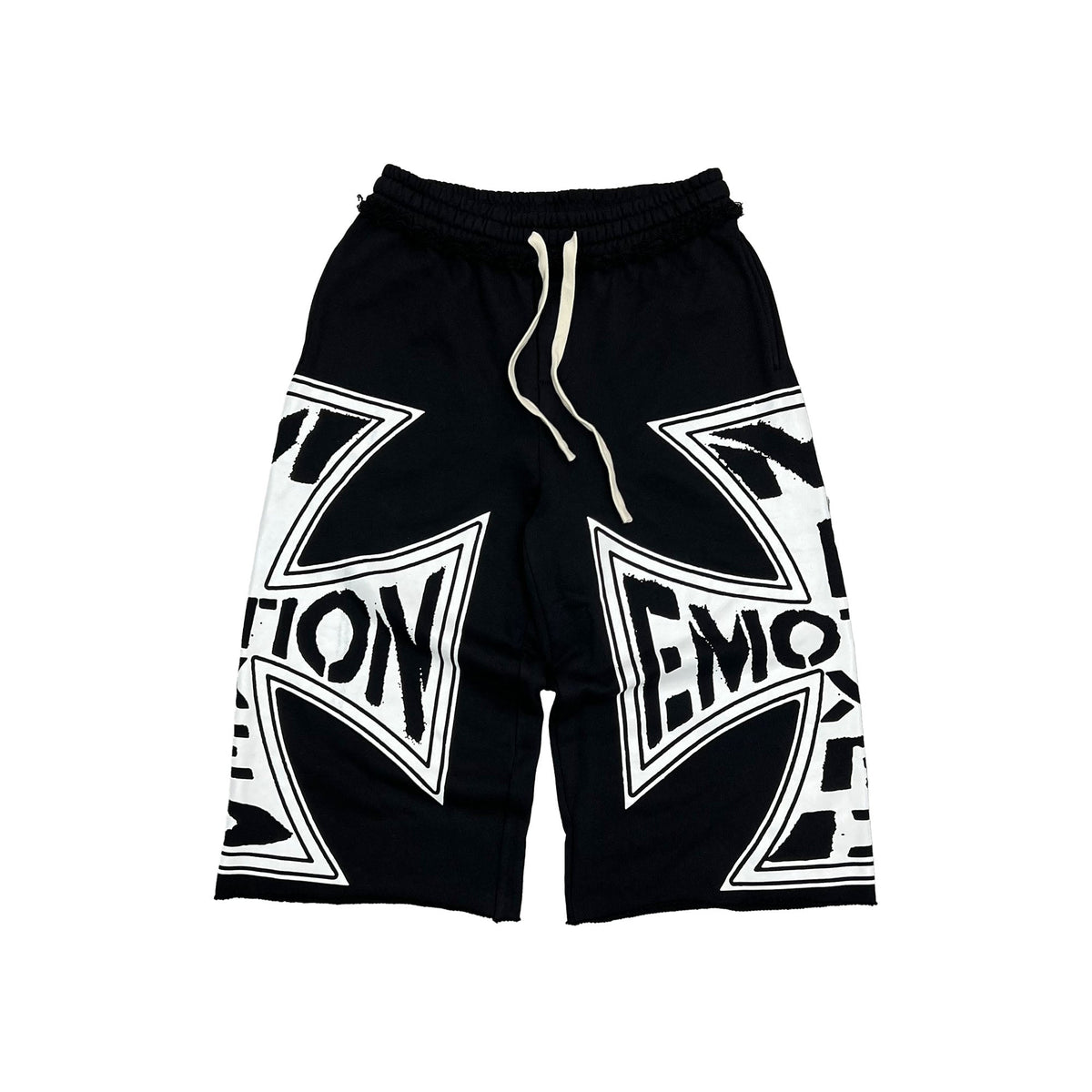 MIXED EMOTION Black “Classic” 3/4 Shorts