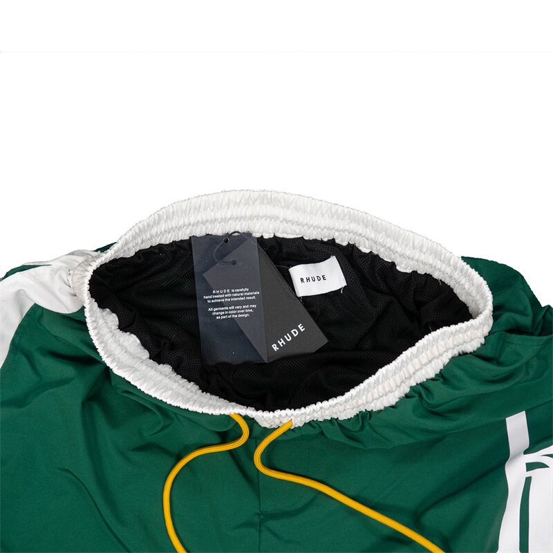 Rhude Summer New Color-Plaid Big Logo Print Short Pants