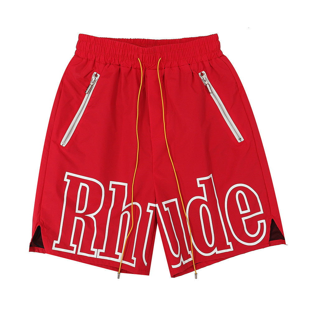 Rhude classic letter print shorts