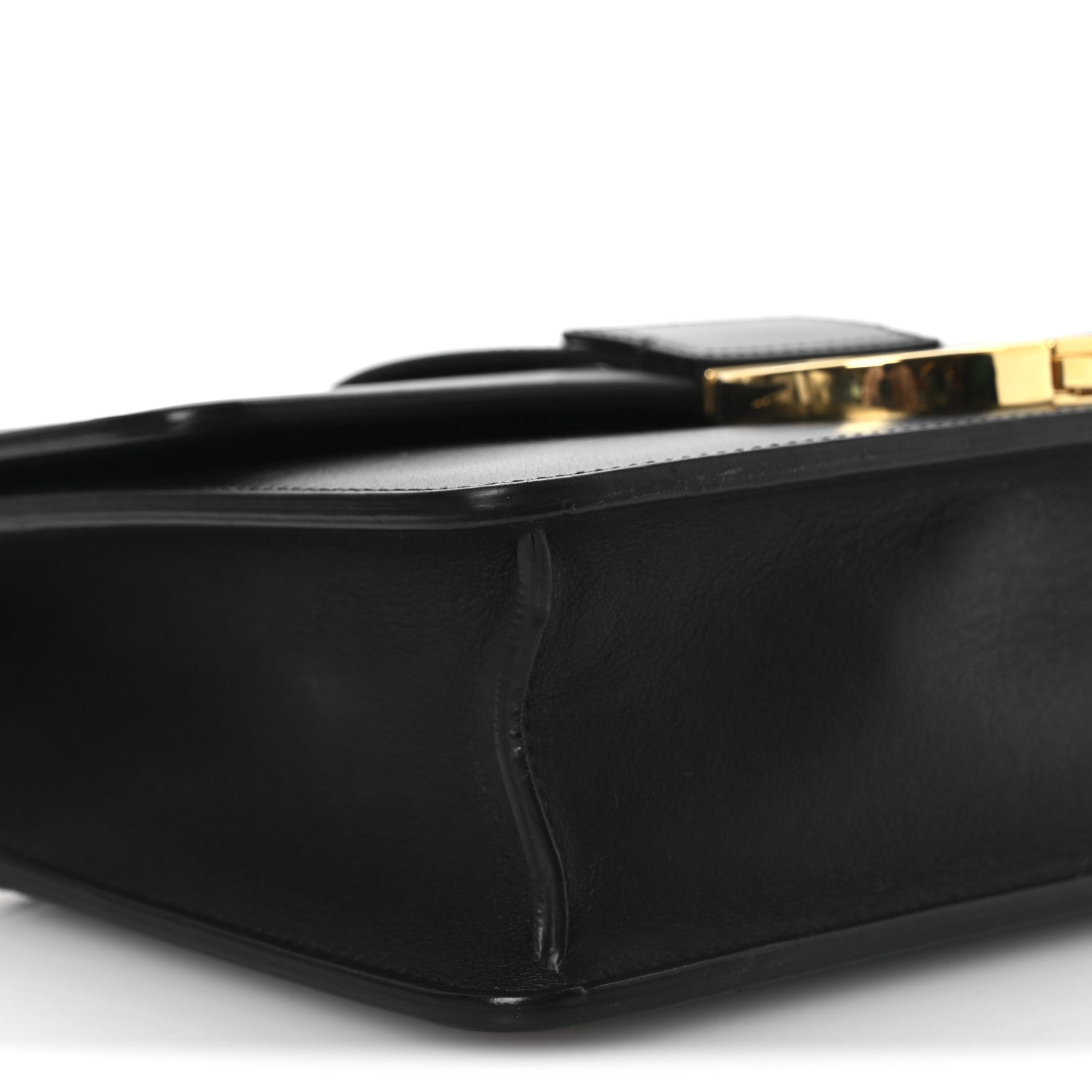 Box Calfskin 30 Montaigne Flap Bag Black