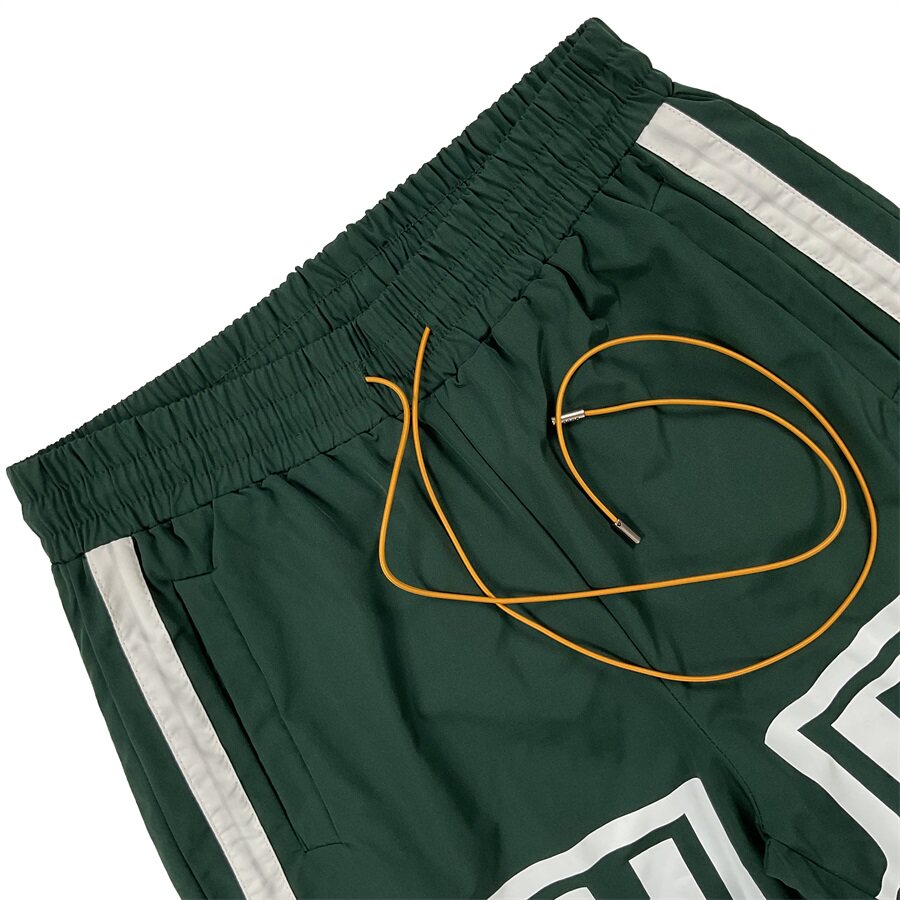 Rhude Contrasting color patchwork drawstring short pants