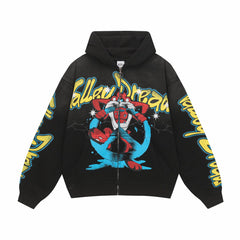Vale Forever Taz Zip Up Hoodie Black