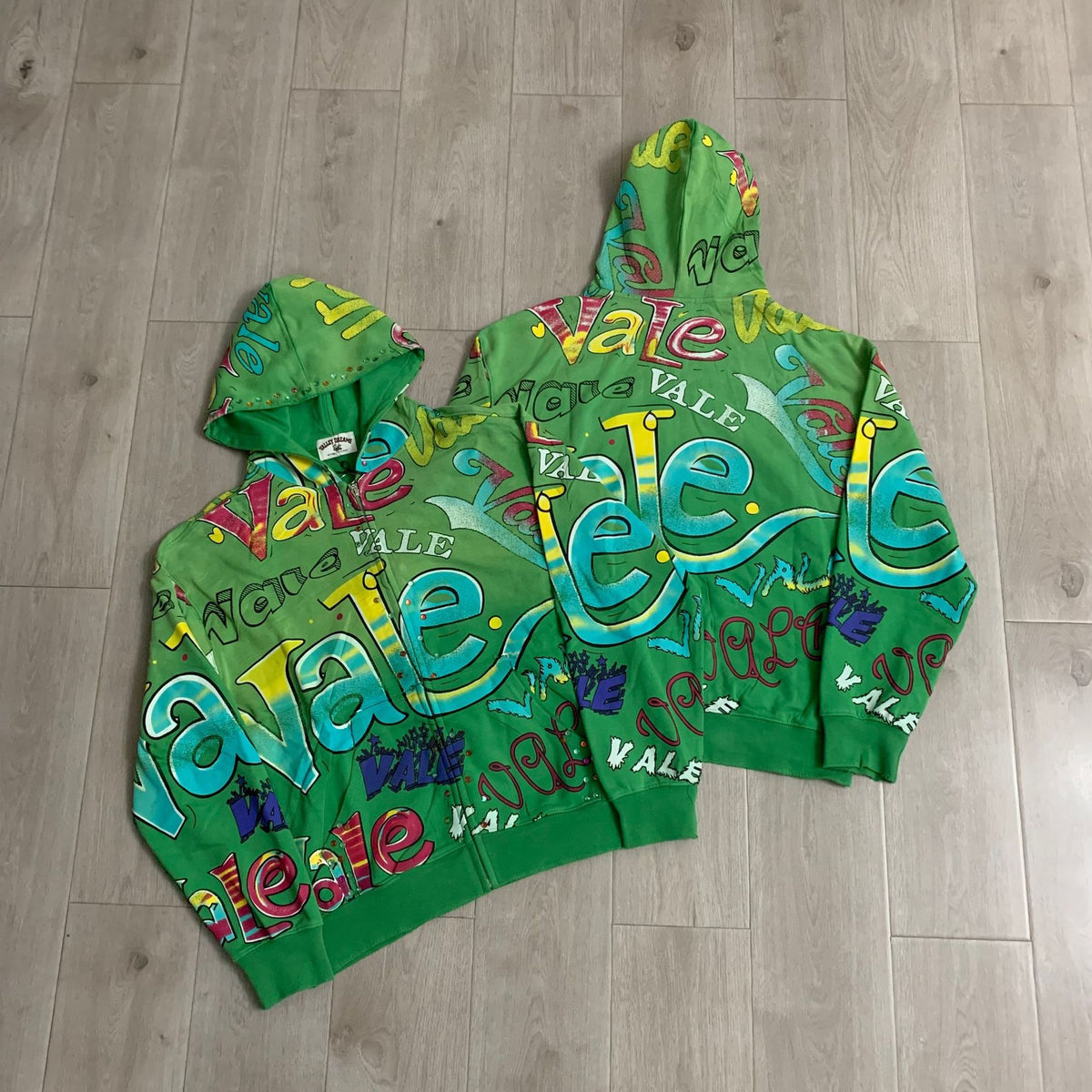 Vale Forever Spearmint Zip Up Hoodie Green