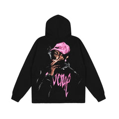Revenge Sketch Portrait Fleece Streetwear Pullover Hoodie