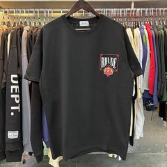 Rhude Card Print Loose-Fit Crew Neck Short Sleeve T-Shirt