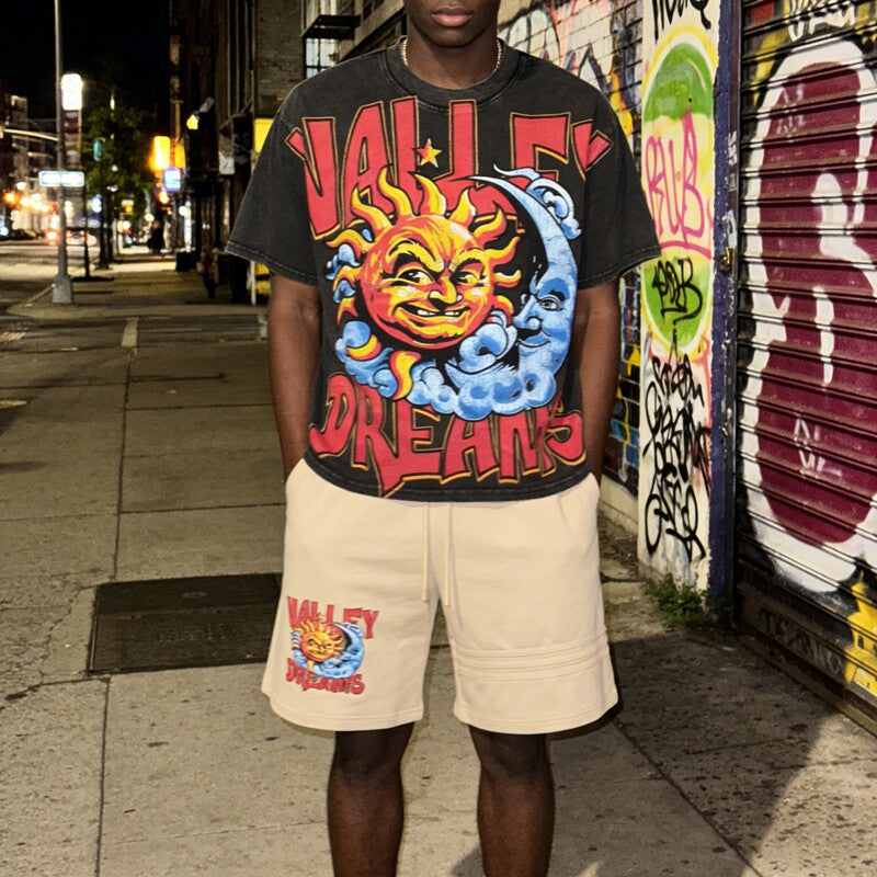 Vale Forever Vintage Street Graphic Lounge Shorts