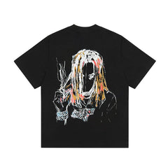 Revenge Lil Durk Sketch Portrait Oversized Tee