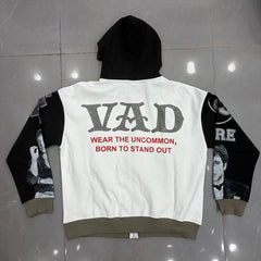Vale Forever Movie Portrait Printed Zip Up Hoodie