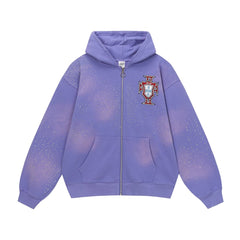 Vale Forever Pluto Cluster Zip Up Hoodie Purple