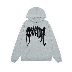 Revenge American Streetwear Chenille Embroidered Logo Hoodie