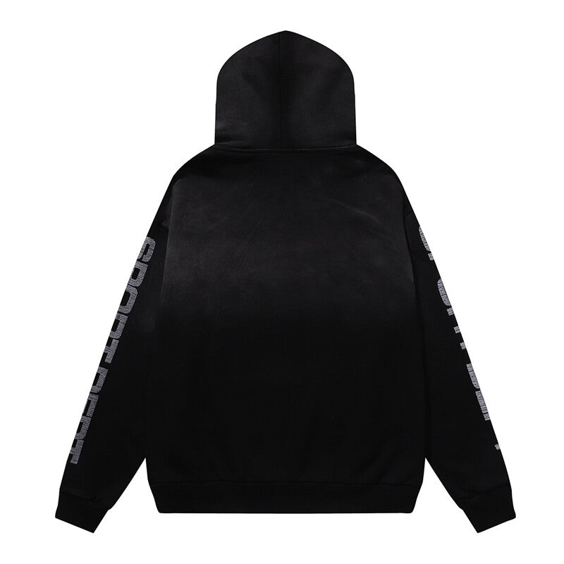 Vale Valley Cerberus Graphic Printed Loose Hoodie