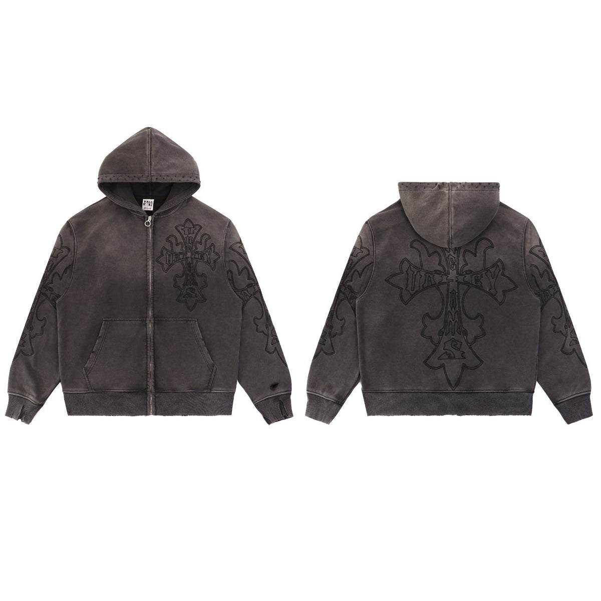 Vale Forever Carver Zip Up Hoodie Black