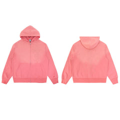 Vale Forever Carver Zip Up Hoodie Pink