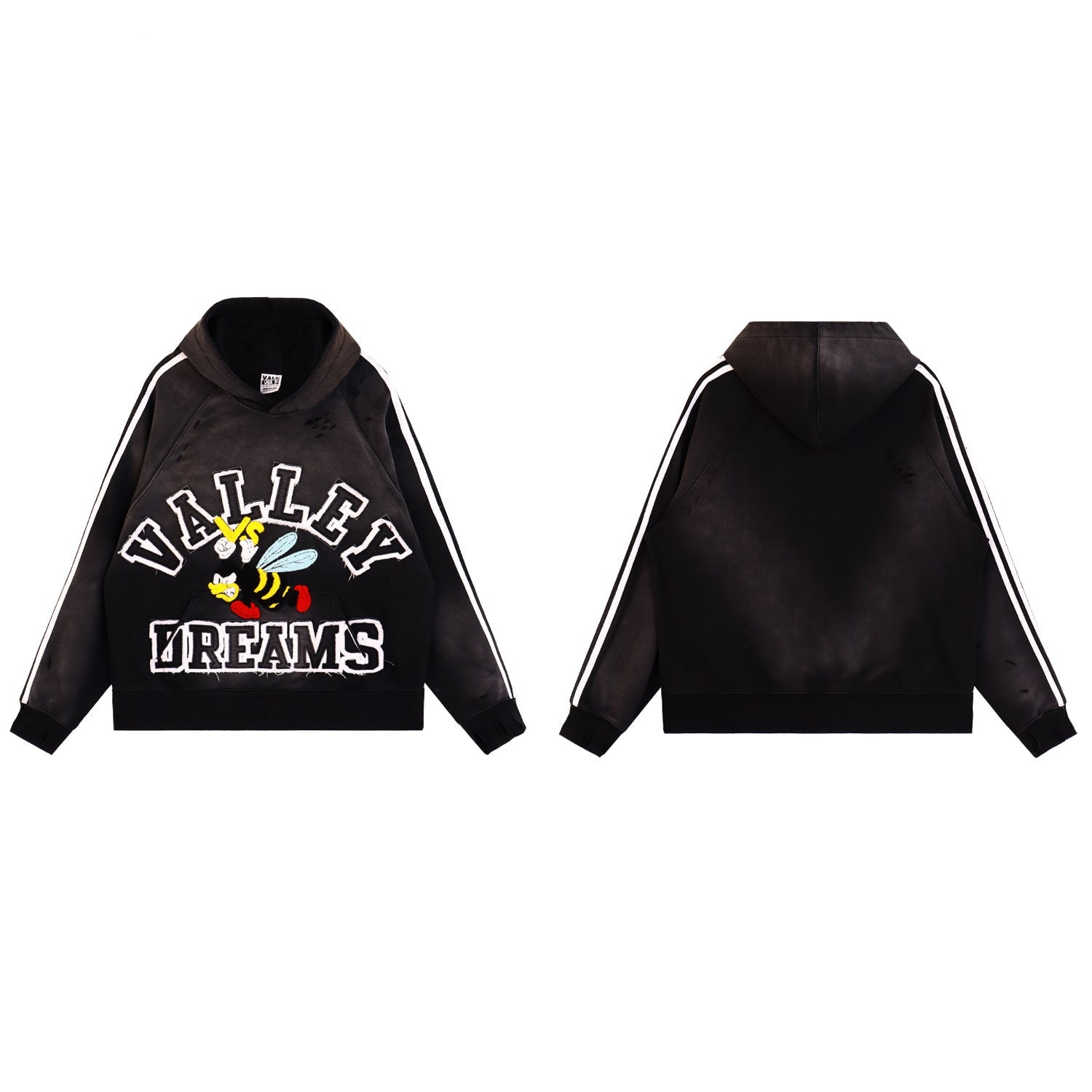Vale Forever Anthem Pullover Hoodie Black Mono