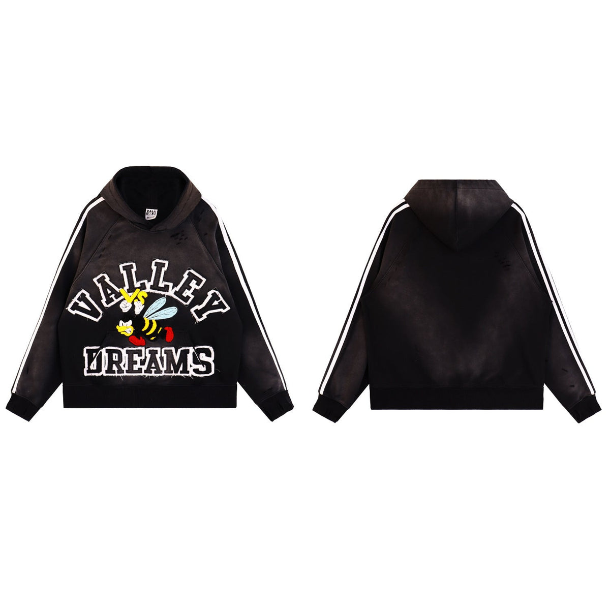 Vale Forever Anthem Pullover Hoodie Black Mono