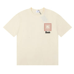 RHUDE Summer Maze Graphic Printed Oversized Cotton Tee