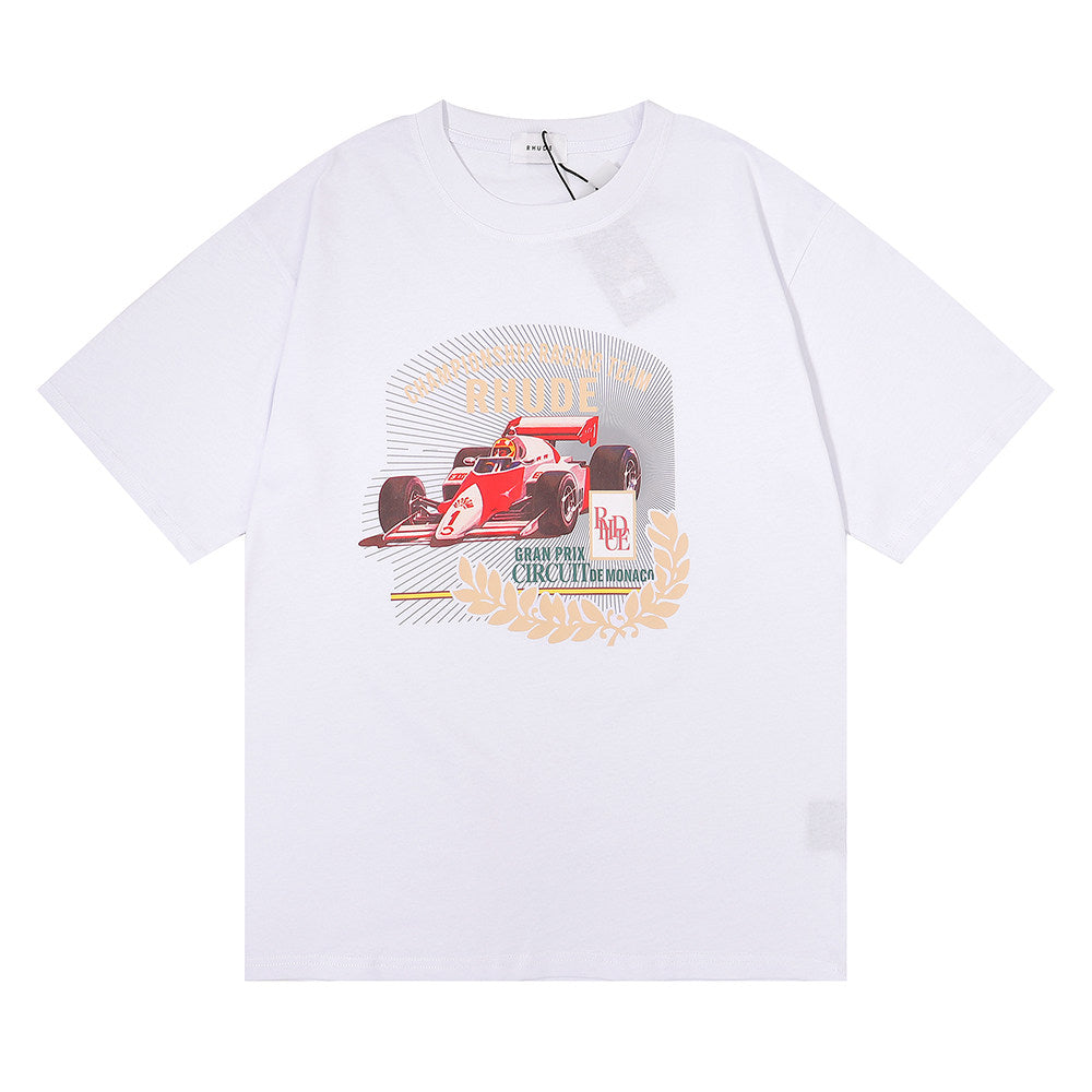 RHUDE F1 Grand Prix Circuit de Monaco Print T-Shirt