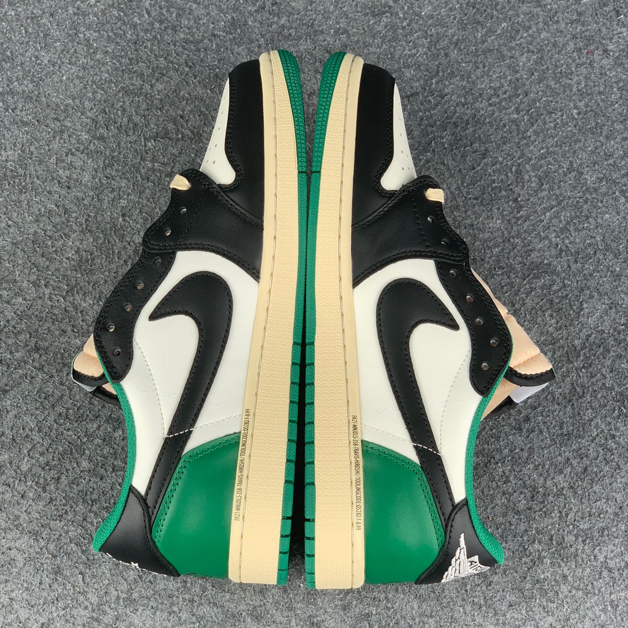 (Custom) Air Jordan 1 Low 'Black Green'
