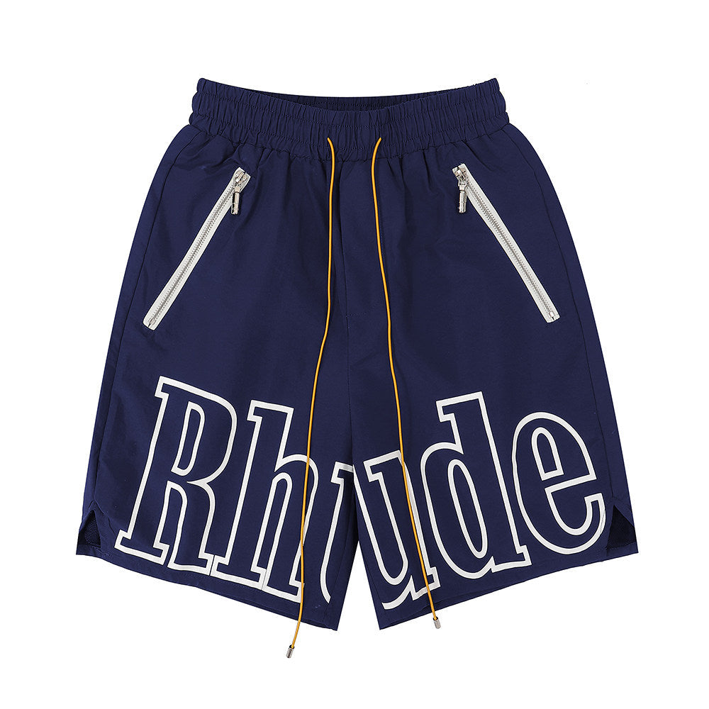 Rhude classic letter print shorts