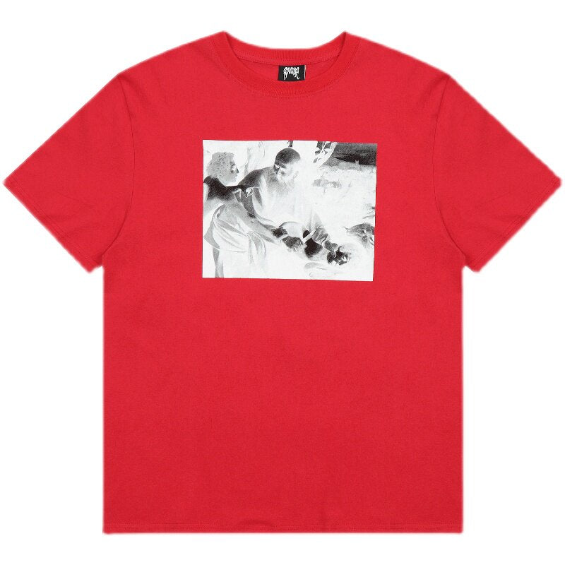 Revenge Anime Character Print Oversized Cotton Tee