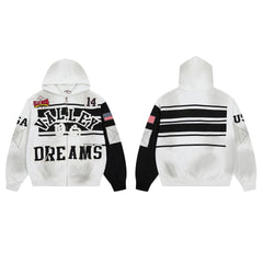 Vale Forever Collage Zip Up Hoodie Oreo