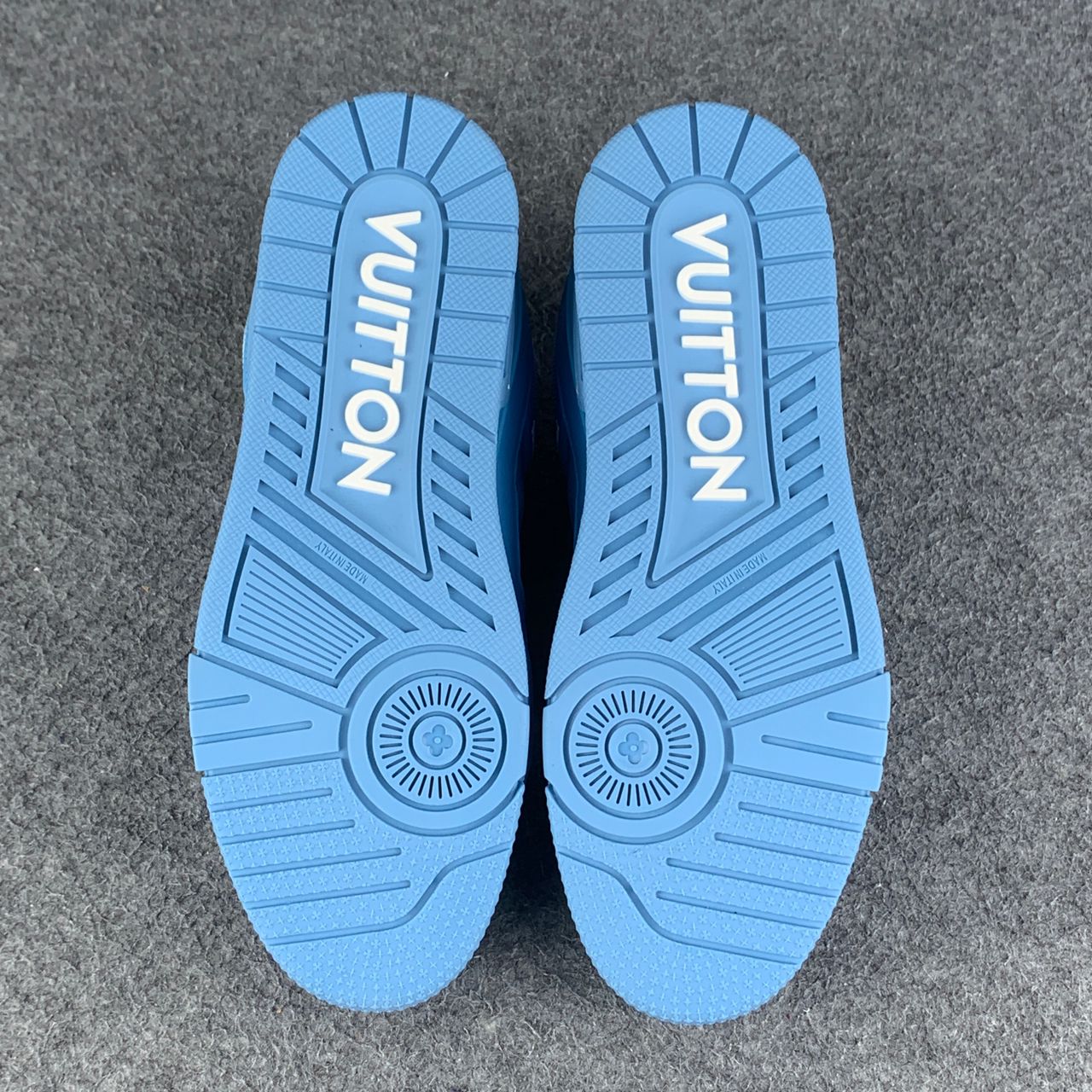 LV Trainer 'Embossed Monogram - Blue'