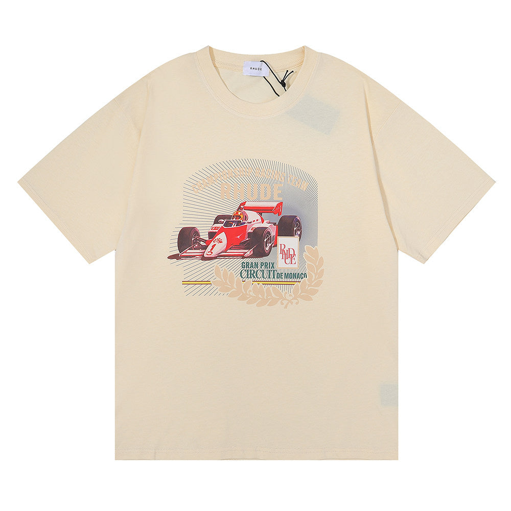 RHUDE F1 Grand Prix Circuit de Monaco Print T-Shirt