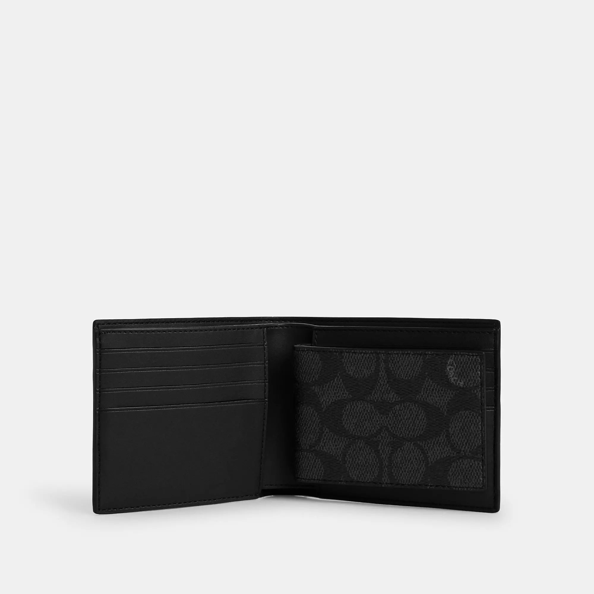 Coach Outlet 3 In 1 Wallet In Signature Canvas With Varsity Stripe